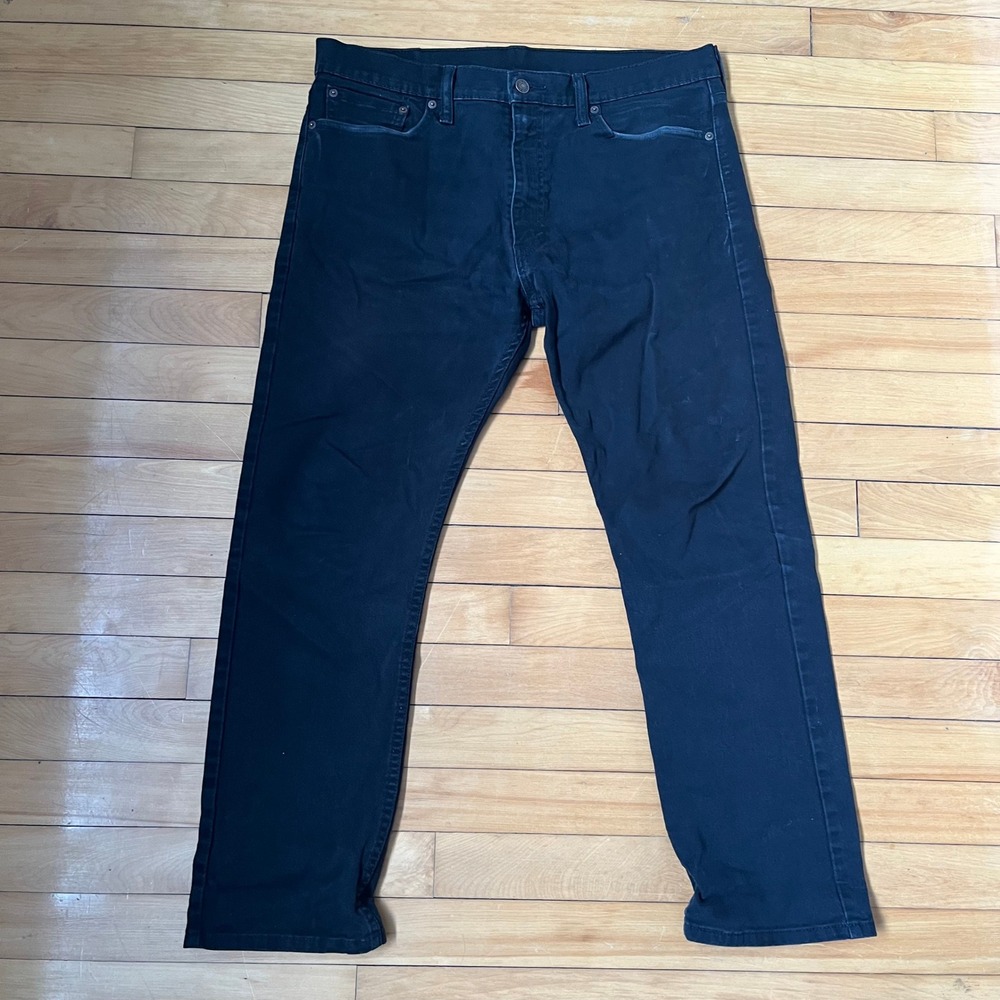 Levis 513 Jeans Mens 36x30 Black Denim Pants